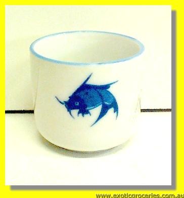 Blue Fish Tea Cup 2.5" JB