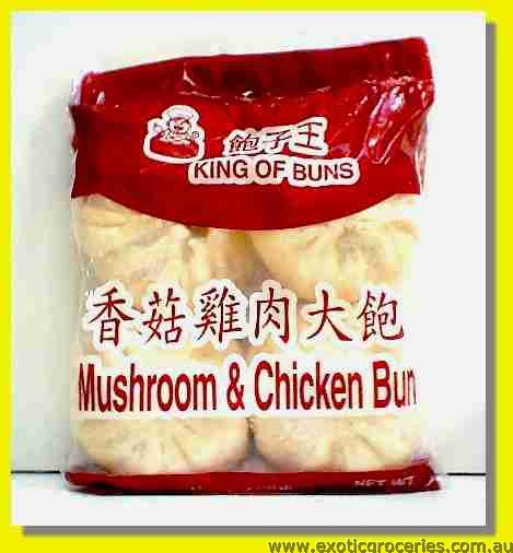 Frozen Mushroom & Chicken Buns 4pcs