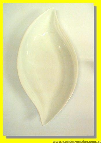 White Leaf Bowl 12" KD2007C