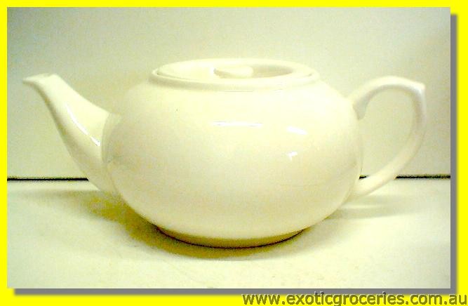 White Teapot 6" (White Persimmon Teapot) HD577