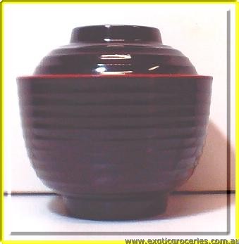 Black Bowl with Lid 10cm