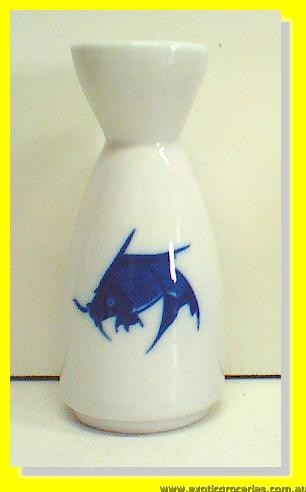 Blue Fish Sake Bottle JB-F05