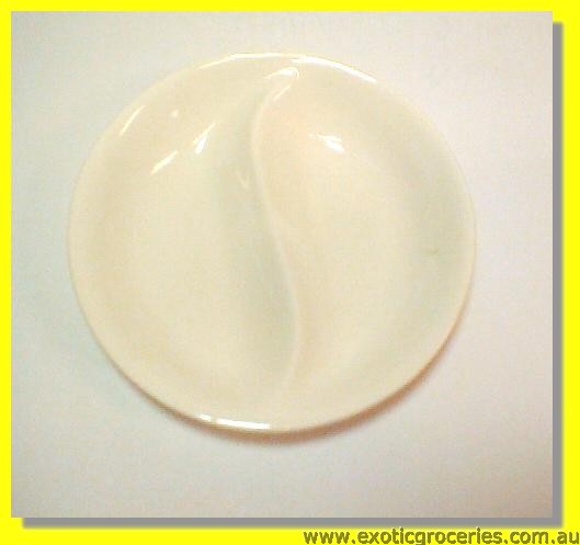 White Round Divided Saucer 9.5cm M236