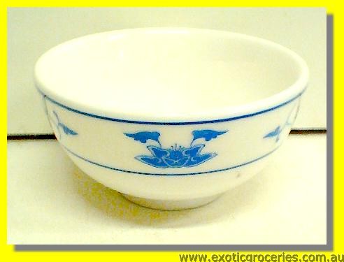 A Grade Blue Floral Bowl 3.75" (C166-022)