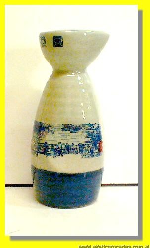 Qing Ming Blue Sake Bottle