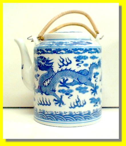 Blue Dragon Tall Teapot