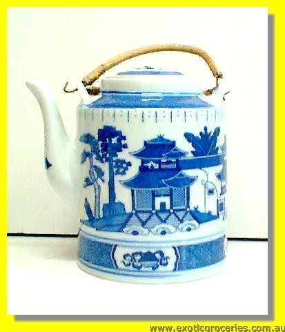 Blue Tall Teapot