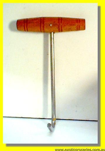 T Shape Hook with Wooden Handle (I-4)