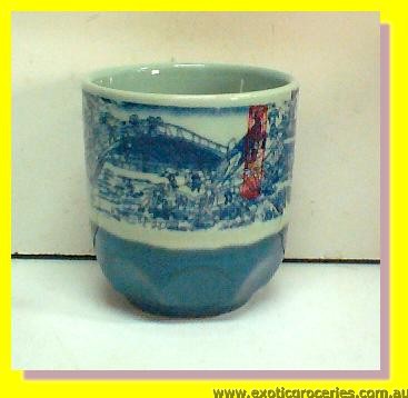 Blue Qing Ming Tea Cup 8cm Large