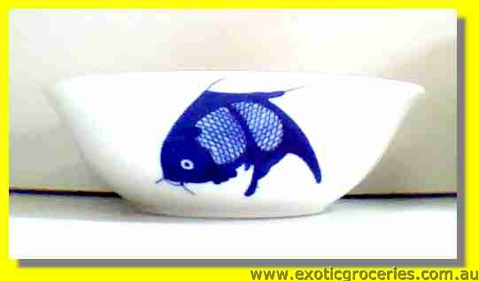 Blue Fish Bowl 8.75\"