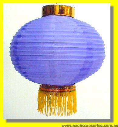 Lucky Purple Plain Lantern 8\"