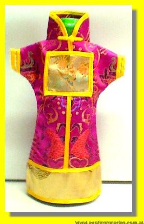 Chinese Embroidery Pink Bottle Clothes 30CM