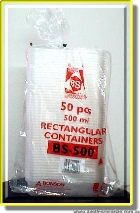 BS-500 500ml Rectangular Container