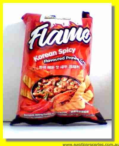 Flame Korean Spicy Flavoured Prawn Crackers